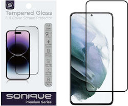 Sonique 2.5D 0.25mm Vollkleber Gehärtetes Glas 1Stück Schwarz (Galaxy S21+ 5G)