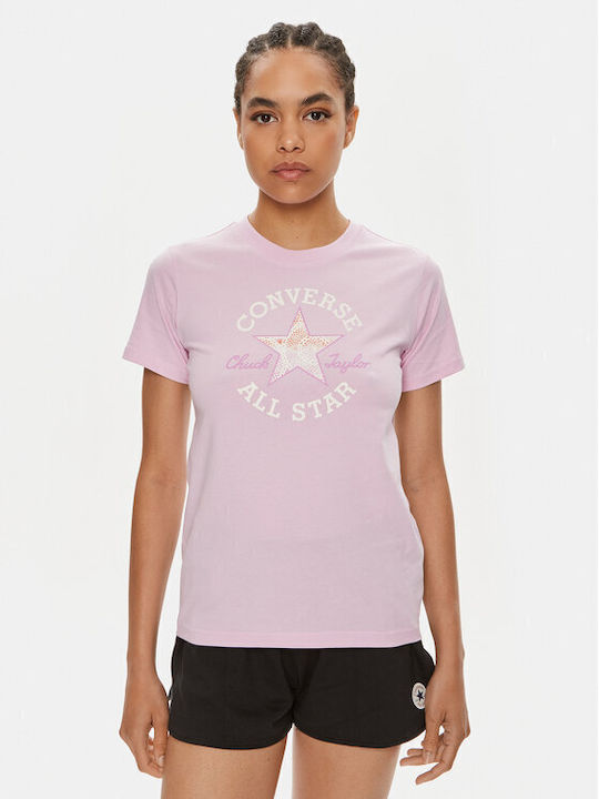 Converse Damen T-Shirt Purple