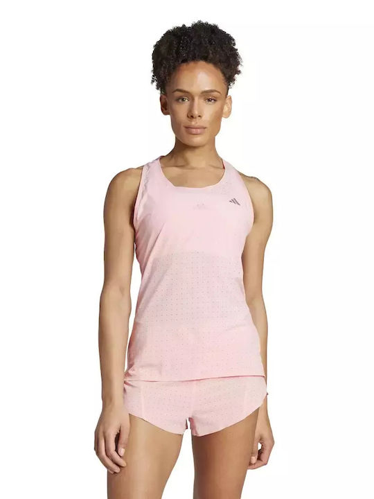 Adidas Adizero Women's Athletic Blouse Sleeveless Pink