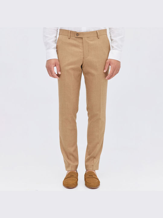 Aristoteli Bitsiani Men's Trousers in Slim Fit Brown