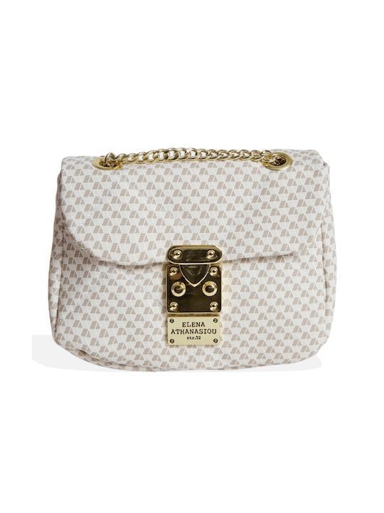 Elena Athanasiou Cube Mini Women's Bag Crossbody White