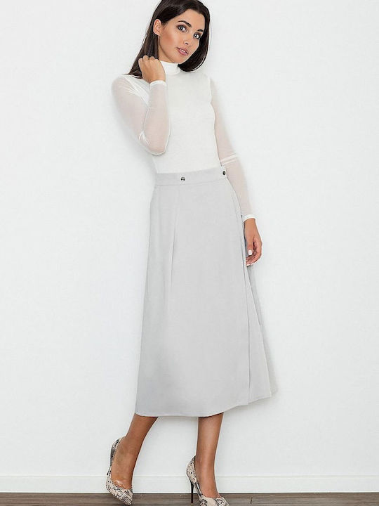 Figl Maxi Skirt in Gray color