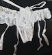Offener G-String Strumpfhalter Weiß
