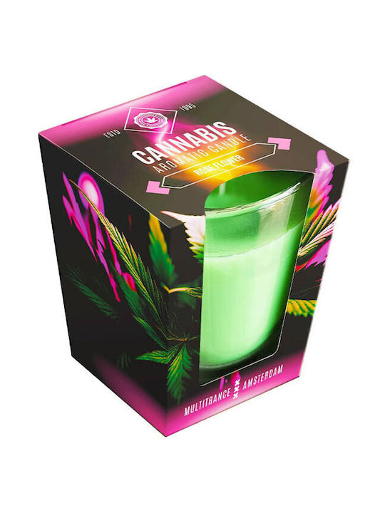 Candle Light Aromatic Candle in Jar with Rose Perfume 230g