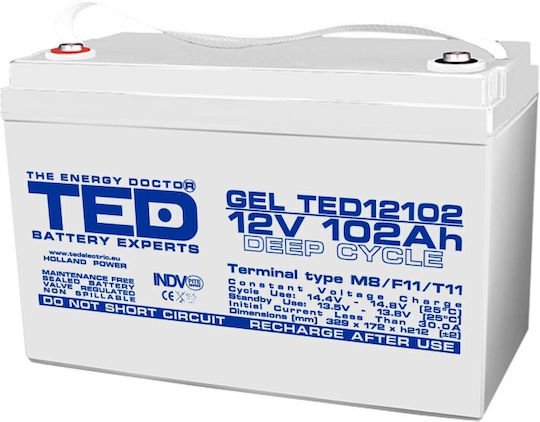 TED Electric Baterie UPS cu Capacitate 102Ah și Tensiune 12V A0058592 1buc