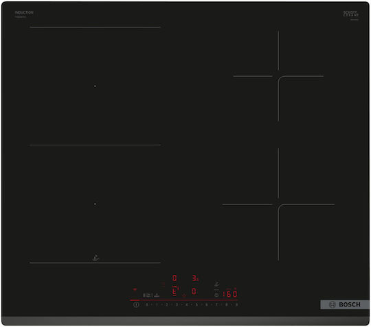 Bosch Serie 6 Smart Induction Cooktop Autonomous with Child Lock Function 59.2x52.2εκ.