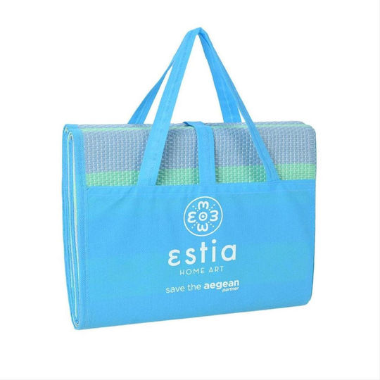 Estia Serene Shores Beach Mat Plastic Light Blue 180x86cm