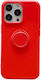Ring 360 Full Cover Silicon Roșu (iPhone 13)