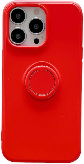 Ring 360 Full Cover Silicon Roșu (iPhone 13)