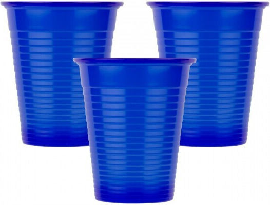 Bournas Medicals Disposable Cup Plastic Blue 180ml 100pcs