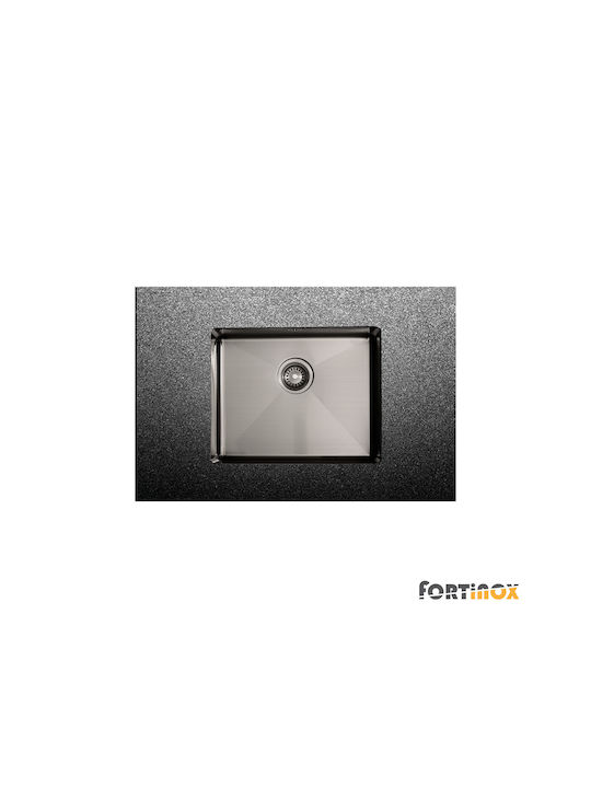 Fortinox Undermount Sink Inox Brushed W54xD44cm Silver