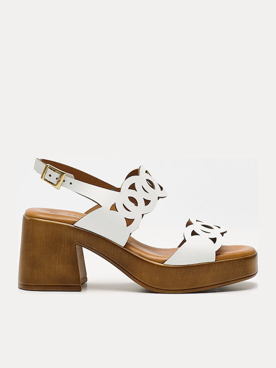Comodissima Leder Sandalen Anatomisch Weiß