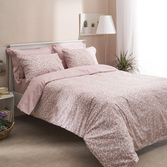Charalambidis Textiles Покривало Единично от Памук & Полиестер Розов 160x230см