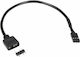 Καλώδιο Inter-tech 1x 3pin 5v Rgb > 1x Vdg Connector 20cm Retail