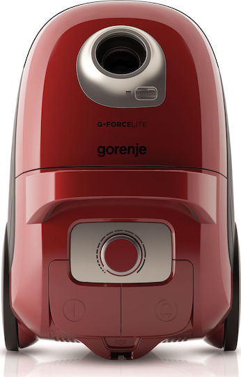 Gorenje Gforce Lite Ηλεκτρική Σκούπα 700W με Σακούλα 3lt Κόκκινη