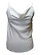 Women's Satin Lingerie Top White