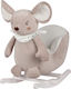 Kikka Boo Mouse Качулка Играчка Мишка за 12++ месеца за Товар до 30кг Бежов