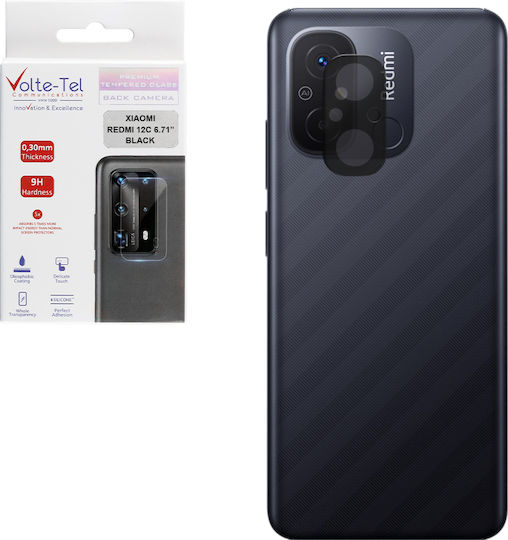 Volte-Tel Camera Protection Tempered Glass Black for the XiaoMi RedMi 12C