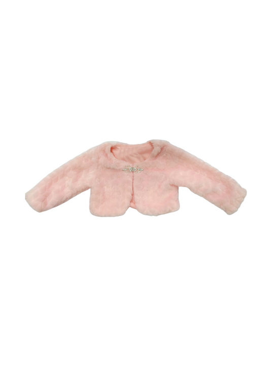 Baby Train Kids Fur Coat Pink