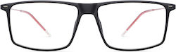 Lool Caplet Plastic Eyeglass Frame Black BKRD