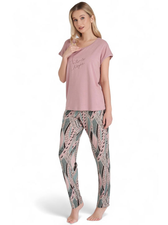 Pijadore De vară Set Pijamale pentru Femei Rose