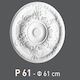 Deco Ceramica Deckenrosette für Leuchten Weiß KALTS-ROZETA-P61