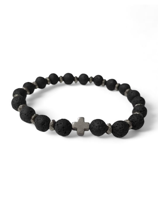 Lava Hematite Stone Bracelet