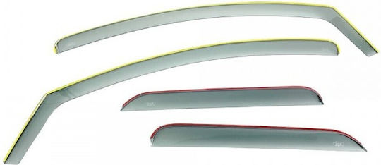 DGA Set of Windbreakers Front and Rear Car Dark Fime for Kia Sportage 2021+ 4pcs
