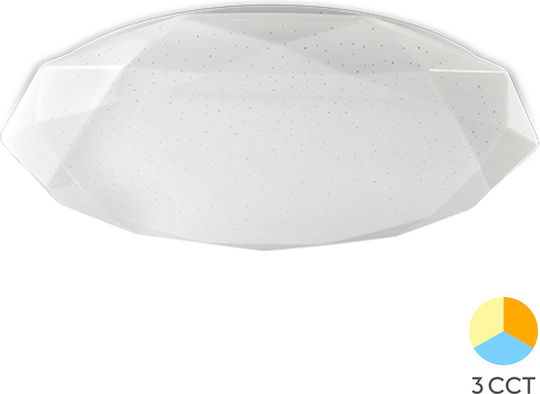 Braytron Jade Plafonieră De Tavan 49cm Albă Cu LED Integrat