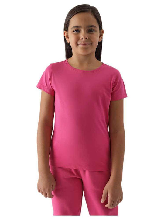 4F Tricou pentru copii Fuchsia