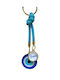 Keychain Greece Eye Light Blue