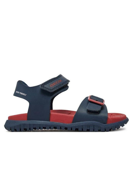 Geox Παιδικά Πέδιλα J Sandal Fusbetto Μπλε J35AVA01520C0735