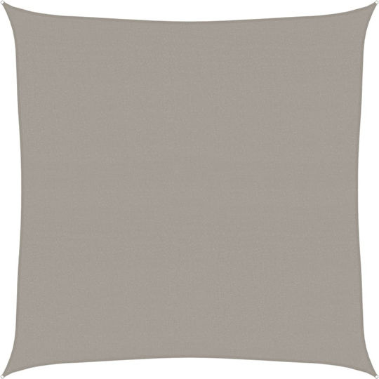 vidaXL Square Shade Sail Gray 6x6m 160gr/m²