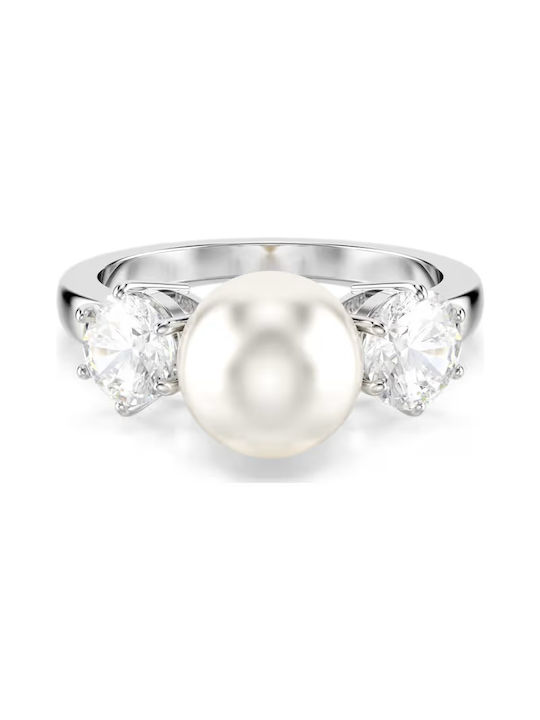 Swarovski Women's Ring Matrix Crystal with Pearl & Zircon