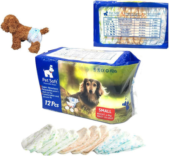 Pet Soft Hundewindeln Klein 26 - 26cm 12Stück