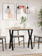 Table Dining Room from Solid Wood & Metal Coffee 100x50x75.5cm
