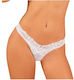 Obsessive Heavenlly Γυναικείο Sexy String με Δαντέλα Λευκό