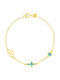 Kinderarmband aus vergoldetem Silber 925 mit Kreuz-Design Br21100268