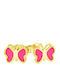 Eforo Gold Plated Kids Earrings Studs Butterflies from Silver
