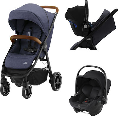 Britax Romer Verstellbar 2 in 1 Baby Kinderwagen Geeignet für Neugeborene Navy Ink Brown 10kg