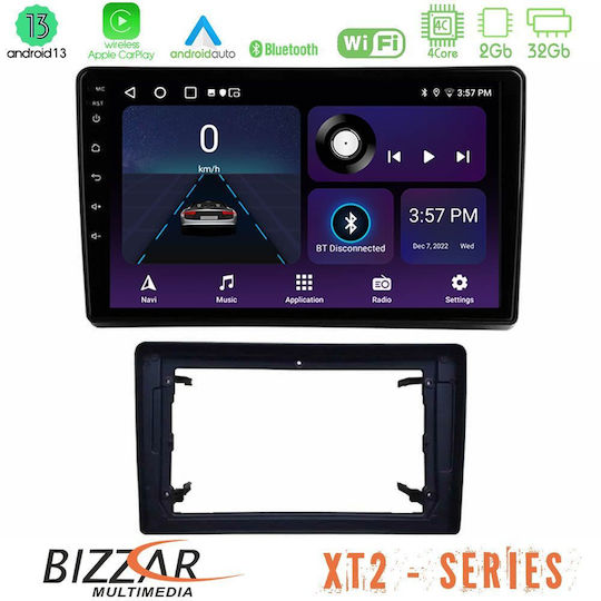 Bizzar Автомобилна Аудио Система 2DIN (Блутут/USB/WiFi/GPS/Apple-Carplay/Android-Auto) с Тъчскрийн 10"