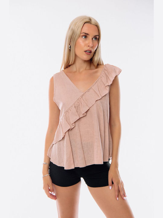 Dress Up Bluza de Damă Fără mâneci Pink