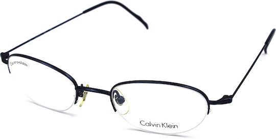 Calvin Klein Γυναικείος Μεταλλικός Σκελετός Γυαλιών Μπλε CK162S 528