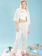 24 Colours Дамско Crop Top White