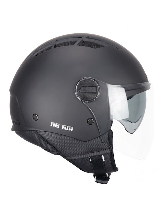 CGM Air Mono 116A Черен мат Мотоциклетна каска ...