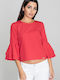 Figl Women's Blouse with Buttons Red