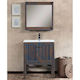 Mabo Waschtisch mit Waschbecken & Spiegel Blue