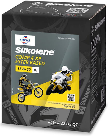 Fuchs Comp Motorcycle Oil for Four-Stroke Engines 15W-50 4lt