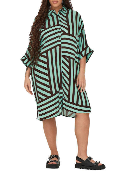 Only Midi Shirt Dress Dress Turquoise