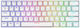 Savio WHITEOUT X2 Gaming Mechanical Keyboard 60% with Outemu Brown switches and RGB lighting (English US) White